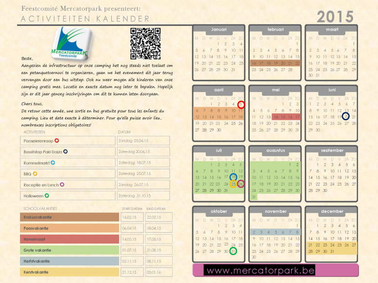 Activiteitenkalender 2015